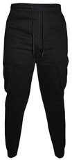 Soviet - Pippen Men's Cargo Pants with Elastic Waistband - Black