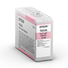 Genuine Epson T8506 UltraChrome Light Magenta 80ml Ink Cartridge (C13T850600)