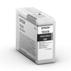 Genuine Epson T8508 UltraChrome Matte Black 80ml Ink Cartridge (C13T850800)