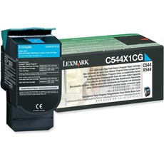 Lexmark C544X1CG Extra High Yield Return Program Cyan Laser Toner Cartridge