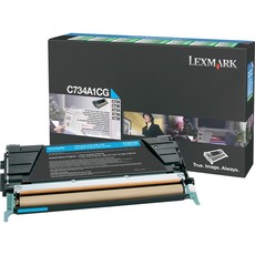 Lexmark C734A1CG Return Program Cyan Laser Toner Cartridge (C734A1CG)