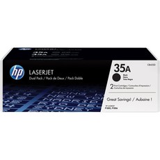 Genuine HP 35A Dual Pack Black LaserJet Toner Cartridge (CB435AD)