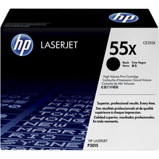 Genuine HP 55X High Yield Black LaserJet Toner Cartridge (CE255X)