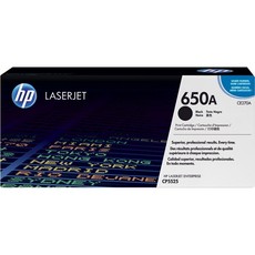 Genuine HP 650A Black LaserJet Toner Cartridge (CE270A)