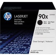 Genuine HP 90X Dual Pack High Yield Black LaserJet Toner Cartridges (CE390XD)