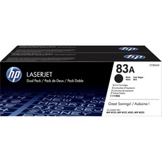 Genuine HP 83A Dual Pack Black LaserJet Toner Cartridges (CF283AD)