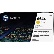 Genuine HP 654A Yellow LaserJet Toner Cartridge (CF332A)