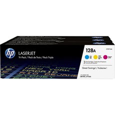 Genuine HP 128A Tri-pack Cyan/Magenta/Yellow LaserJet Toner Cartridges (CF371AM)