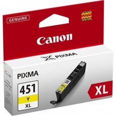 Genuine Canon CLI-451XL Yellow Ink Cartridge Blister Pack