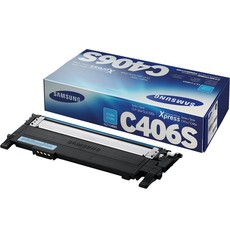 Genuine Samsung CLT-C406S Cyan Laser Toner Cartridge (ST986A)