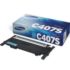 Genuine Samsung CLT-C407S Cyan Laser Toner Cartridge (ST998A)