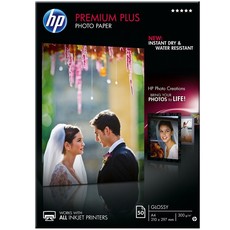 HP Premium Plus Glossy Photo Paper 50-sheet A4 210 x 297 mm (CR674A)