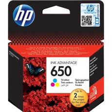 Genuine HP 650 Tri-colour Ink Cartridge Blister Pack (CZ102AE#302)