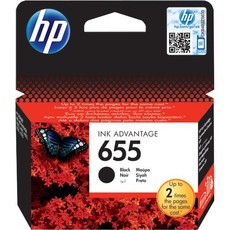 Genuine HP 655 Black Ink Cartridge Blister Pack (CZ109AE#302)