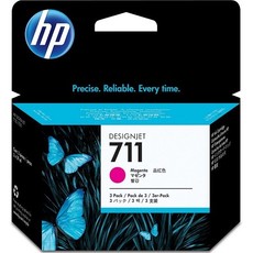 Genuine HP 711 Tri-pack 29ml Magenta Ink Cartridges (CZ135A)