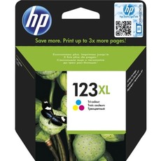 Genuine HP 123XL High Yield Tri-Colour Ink Cartridge (F6V18AE)