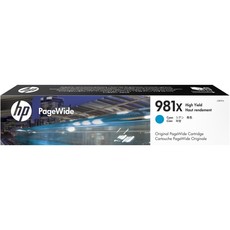 Genuine HP 981X High Yield Cyan PageWide Cartridge (L0R09A)