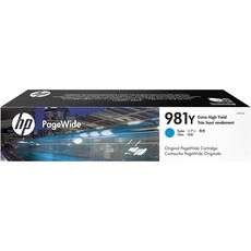 Genuine HP 981Y Extra High Yield Cyan PageWide Cartridge (L0R13A)