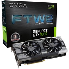 EVGA nVidia GeForce GTX 1080 FTW2 8GB Gaming Graphics Card (N1080-8GBFTW2-6686)