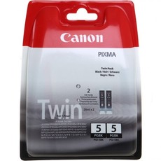 Genuine Canon PGI-5 Black Ink Cartridge Twin Pack