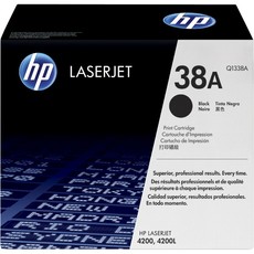 Genuine HP 38A Black LaserJet Toner Cartridge (Q1338A)