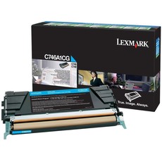 Lexmark X746A1CG Cyan Return Program Laser Toner Cartridge