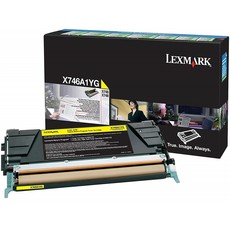 Lexmark X746A1YG Yellow Return Program Laser Toner Cartridge