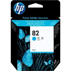 Genuine HP 82 28-ml Cyan Ink Cartridge (CH566A)