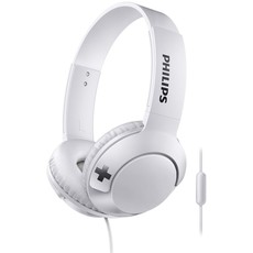 Philips SHL3075 BASS+ Headphones with Mic - White