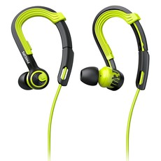 Philips SHQ3400 ActionFit Sports Earhook Headphones - Green