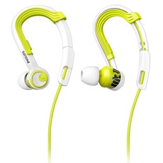 Philips SHQ3400 ActionFit Sports Earhook Headphones - Lime