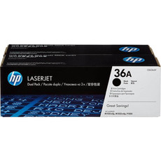 Genuine HP 36A Dual Pack Black LaserJet Toner Cartridge (CB436AF)