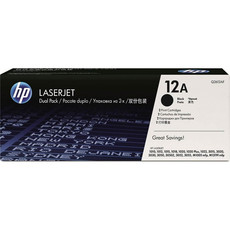 Genuine HP 12A Dual Pack Black LaserJet Toner Cartridge (Q2612AF)