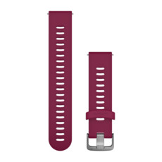 Garmin Quick Release Band Cerise silicone silver buckle (20mm)