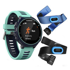 Garmin Forerunner 735XT Midnight and Frost Blue Tri-Bundle