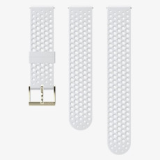 Suunto 20mm Athletic Silicone Strap White/Gold Size S and M