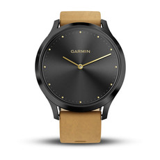 Garmin vivomove HR Premium Onyx Black with Tan Suede