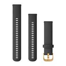 Garmin Quick Release Band Black silicone rose gold buckle (20mm)