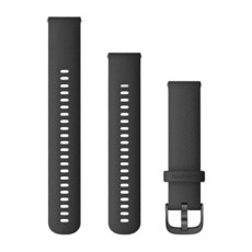 Garmin Quick Release Band Black silicone slate buckle (20mm)