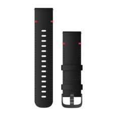 Garmin 22 mm Quick Release Band Black-Leather Slate Buckle