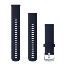 Garmin 22 mm Quick Release Band Dark Blue Silicone Silver Buckle