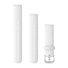 Garmin Quick Release Band White Silicone Silver Buckle (18mm)