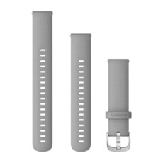 Garmin Quick Release Band Powder-Gray Silicone Silver Buckle (18mm)