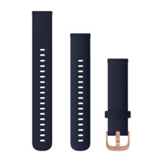 Garmin Quick Release Band Blue Silicone Gold Buckle (18mm)