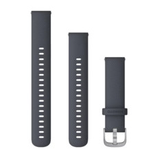 Garmin Quick Release Band Blue Silicone Silver Buckle (18mm)