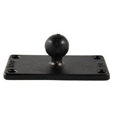 RAM B Size 1" Ball and Rectangular Plate with 1.5" x 3.5" 4-Hole Pattern