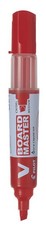 Pilot V Board Master Chisel Tip Whiteboard Marker - Red