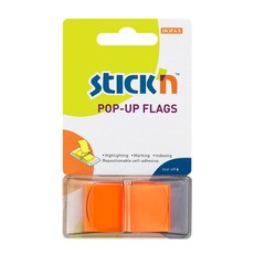 Pop-Up Flags Neon Orange 45x25mm