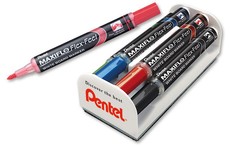 Pentel Maxiflo FLEX-FEEL Whiteboard PUMP IT Action Magnetic Duster Set