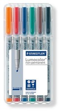 Staedtler Lumocolor 6 Non-Permanent Broad Markers